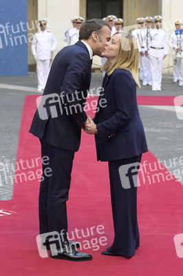 Empfang des Staatspräsidenten der Französischen Republik in Rom