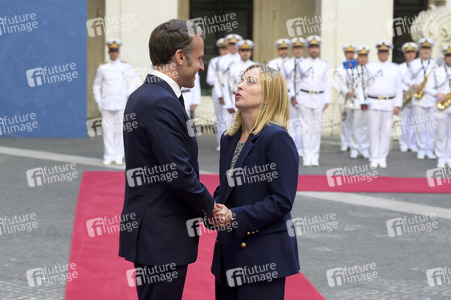Empfang des Staatspräsidenten der Französischen Republik in Rom