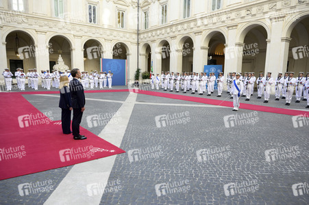 Empfang des Staatspräsidenten der Französischen Republik in Rom