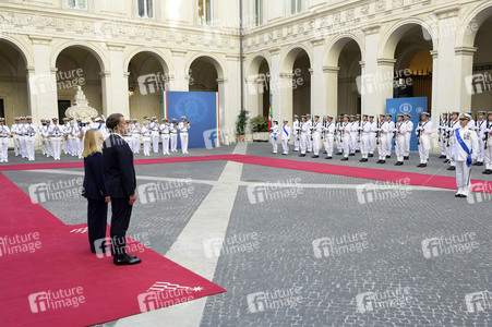 Empfang des Staatspräsidenten der Französischen Republik in Rom