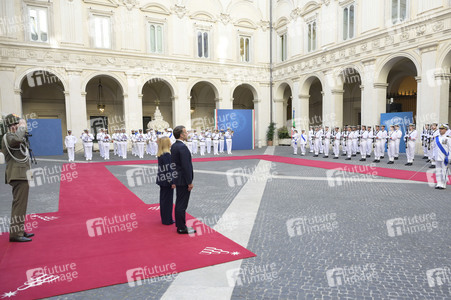 Empfang des Staatspräsidenten der Französischen Republik in Rom