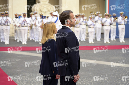 Empfang des Staatspräsidenten der Französischen Republik in Rom