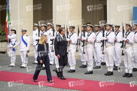 Empfang des Staatspräsidenten der Französischen Republik in Rom