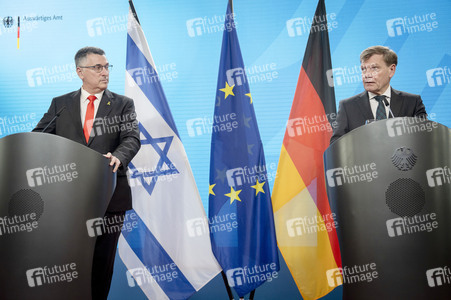 Pressekonferenz der Außenminister von Deutschland und Israel in Berlin