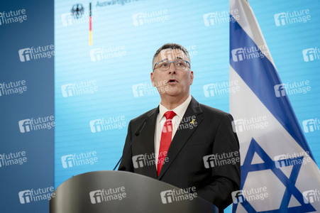 Pressekonferenz der Außenminister von Deutschland und Israel in Berlin