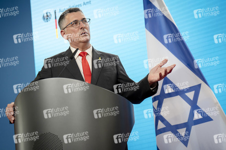 Pressekonferenz der Außenminister von Deutschland und Israel in Berlin