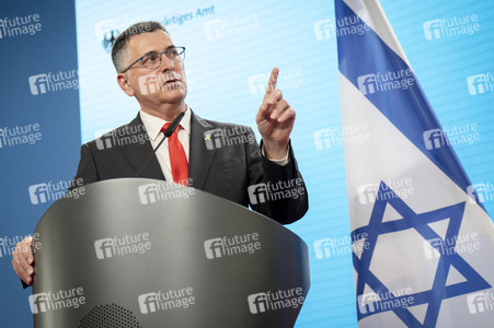 Pressekonferenz der Außenminister von Deutschland und Israel in Berlin