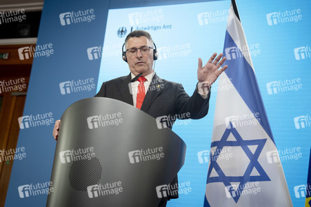 Pressekonferenz der Außenminister von Deutschland und Israel in Berlin