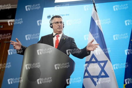 Pressekonferenz der Außenminister von Deutschland und Israel in Berlin