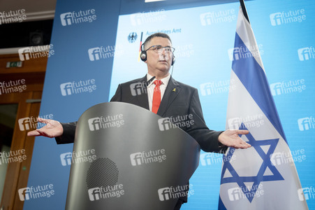 Pressekonferenz der Außenminister von Deutschland und Israel in Berlin