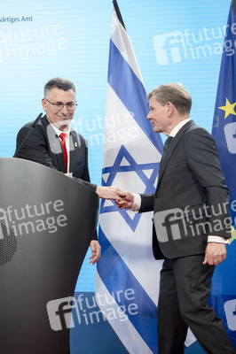 Pressekonferenz der Außenminister von Deutschland und Israel in Berlin