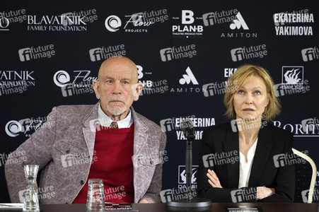Pressekonferenz mit John Malkovich und Ingeborga Dapkunaite in Berlin