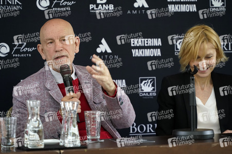 Pressekonferenz mit John Malkovich und Ingeborga Dapkunaite in Berlin