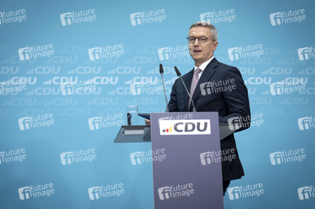 Pressekonferenz der CDU nach den Gremiensitzungen in Berlin