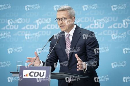 Pressekonferenz der CDU nach den Gremiensitzungen in Berlin