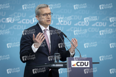 Pressekonferenz der CDU nach den Gremiensitzungen in Berlin