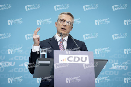 Pressekonferenz der CDU nach den Gremiensitzungen in Berlin