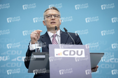 Pressekonferenz der CDU nach den Gremiensitzungen in Berlin