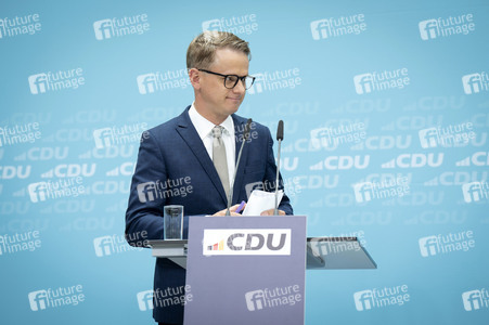 Pressekonferenz der CDU nach den Gremiensitzungen in Berlin