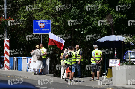 Grenzkontrollen an der deutsch-polnischen Grenze in Görlitz
