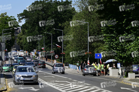 Grenzkontrollen an der deutsch-polnischen Grenze in Görlitz
