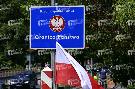 Grenzkontrollen an der deutsch-polnischen Grenze in Görlitz