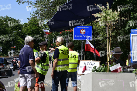 Grenzkontrollen an der deutsch-polnischen Grenze in Görlitz