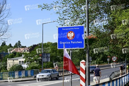 Grenzkontrollen an der deutsch-polnischen Grenze in Görlitz