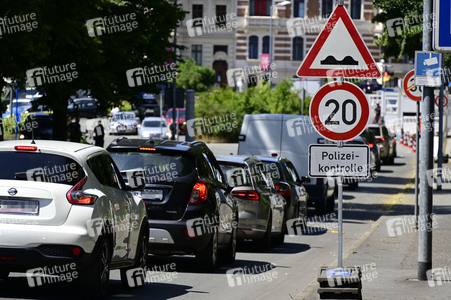 Grenzkontrollen an der deutsch-polnischen Grenze in Görlitz