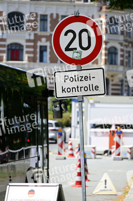 Grenzkontrollen an der deutsch-polnischen Grenze in Görlitz