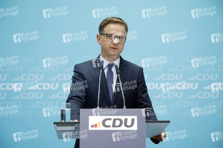 Pressekonferenz der CDU in Berlin