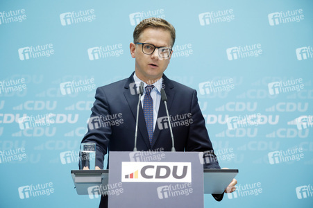 Pressekonferenz der CDU in Berlin