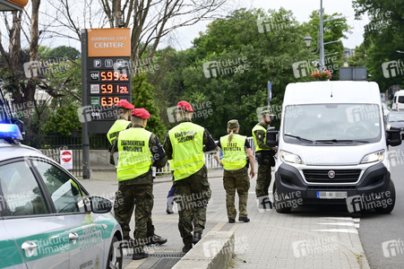 Grenzkontrollen an der deutsch-polnischen Grenze in Görlitz