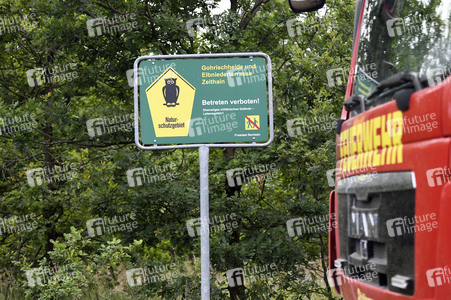 Waldbrand in der Gohrischheide