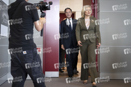 Bundestagspräsidentin Julia Klöckner und NATO-Generalsekretär Mark Rutte in Berlin