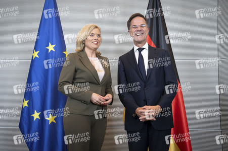 Bundestagspräsidentin Julia Klöckner und NATO-Generalsekretär Mark Rutte in Berlin