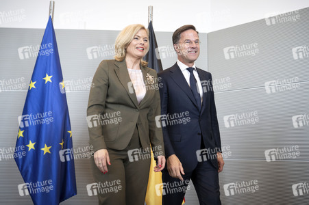 Bundestagspräsidentin Julia Klöckner und NATO-Generalsekretär Mark Rutte in Berlin
