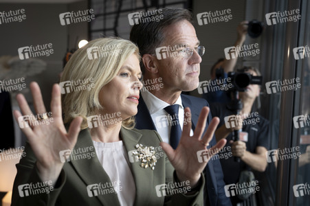 Bundestagspräsidentin Julia Klöckner und NATO-Generalsekretär Mark Rutte in Berlin