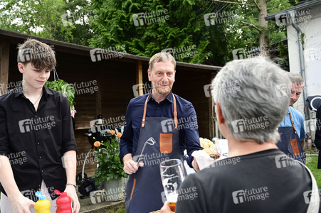 Veranstaltung der CDU 'Kretschmer grillt' in Markersdorf