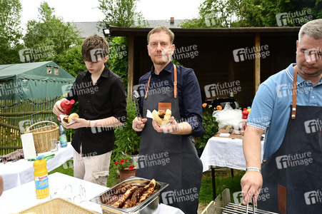 Veranstaltung der CDU 'Kretschmer grillt' in Markersdorf