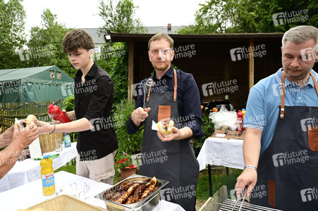 Veranstaltung der CDU 'Kretschmer grillt' in Markersdorf