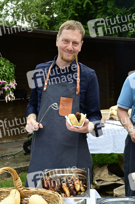Veranstaltung der CDU 'Kretschmer grillt' in Markersdorf