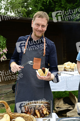 Veranstaltung der CDU 'Kretschmer grillt' in Markersdorf