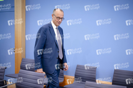 Bundespressekonferenz 'Aktuelle Themen der Innen- und Außenpolitik' in Berlin