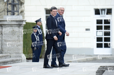 Empfang des Präsidenten von Rumänien im Schloss Bellevue in Berlin