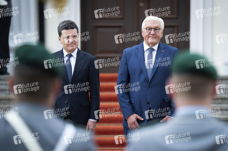 Empfang des Präsidenten von Rumänien im Schloss Bellevue in Berlin