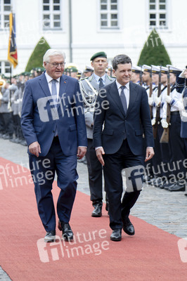 Empfang des Präsidenten von Rumänien im Schloss Bellevue in Berlin
