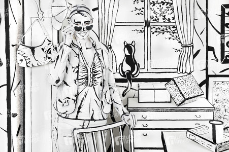 Black & White Bodypainting