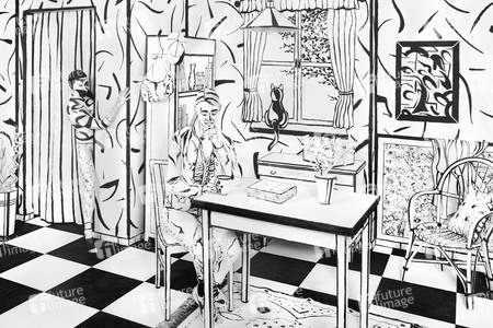 Black & White Bodypainting