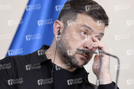 Pressestatement von Selenskyj und Merz in Berlin